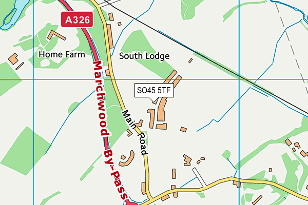 SO45 5TF map - OS VectorMap District (Ordnance Survey) SO45 5TF map - OS VectorMap District (Ordnance Survey)