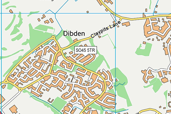 SO45 5TR map - OS VectorMap District (Ordnance Survey) SO45 5TR map - OS VectorMap District (Ordnance Survey)