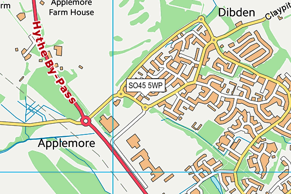 SO45 5WP map - OS VectorMap District (Ordnance Survey) SO45 5WP map - OS VectorMap District (Ordnance Survey)