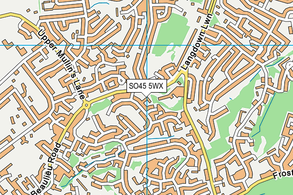 SO45 5WX map - OS VectorMap District (Ordnance Survey) SO45 5WX map - OS VectorMap District (Ordnance Survey)