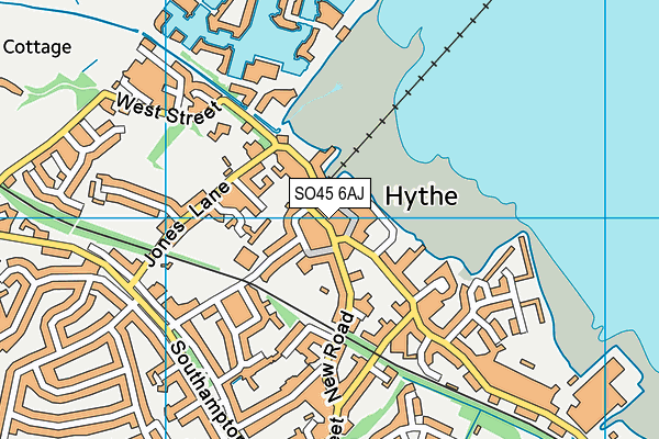 SO45 6AJ map - OS VectorMap District (Ordnance Survey) SO45 6AJ map - OS VectorMap District (Ordnance Survey)