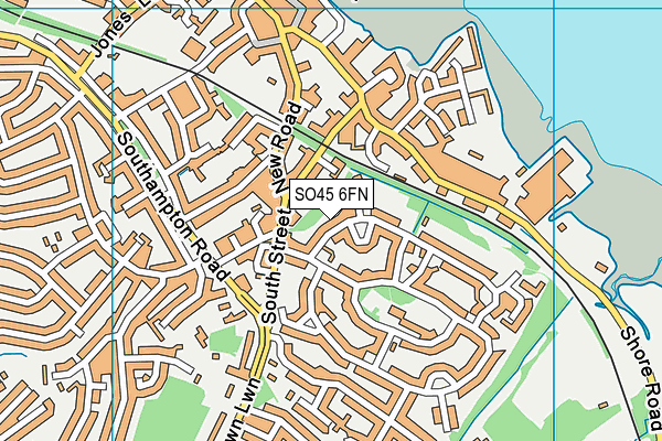 SO45 6FN map - OS VectorMap District (Ordnance Survey) SO45 6FN map - OS VectorMap District (Ordnance Survey)