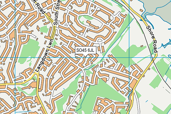 SO45 6JL map - OS VectorMap District (Ordnance Survey) SO45 6JL map - OS VectorMap District (Ordnance Survey)