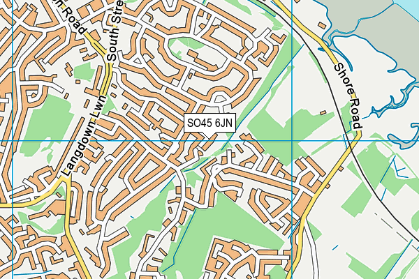 SO45 6JN map - OS VectorMap District (Ordnance Survey) SO45 6JN map - OS VectorMap District (Ordnance Survey)
