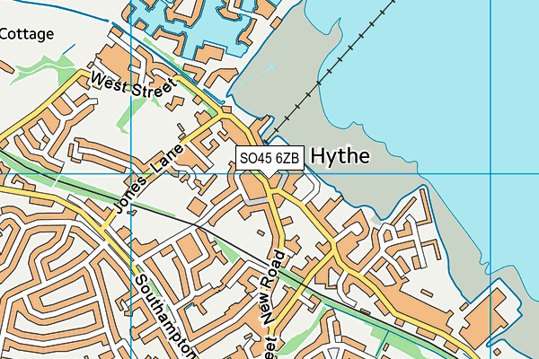 SO45 6ZB map - OS VectorMap District (Ordnance Survey) SO45 6ZB map - OS VectorMap District (Ordnance Survey)