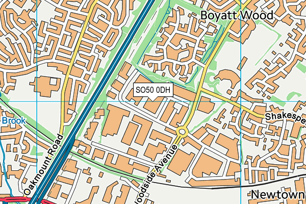 SO50 0DH map - OS VectorMap District (Ordnance Survey) SO50 0DH map - OS VectorMap District (Ordnance Survey)