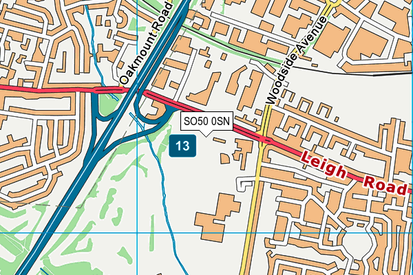 SO50 0SN map - OS VectorMap District (Ordnance Survey) SO50 0SN map - OS VectorMap District (Ordnance Survey)