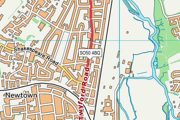 SO50 4BQ map - OS VectorMap District (Ordnance Survey) SO50 4BQ map - OS VectorMap District (Ordnance Survey)
