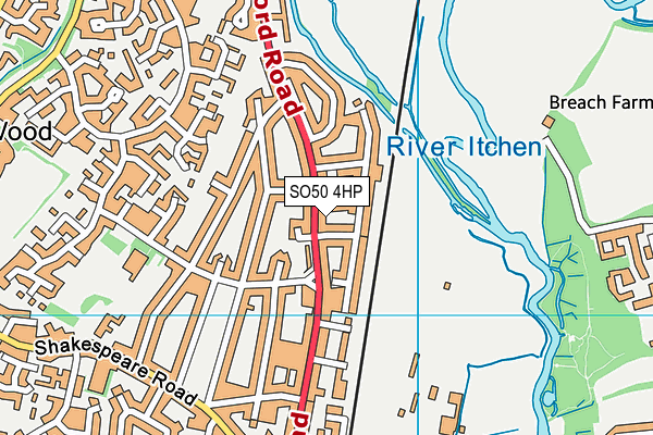 SO50 4HP map - OS VectorMap District (Ordnance Survey) SO50 4HP map - OS VectorMap District (Ordnance Survey)