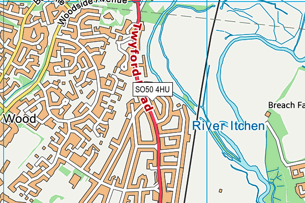 SO50 4HU map - OS VectorMap District (Ordnance Survey) SO50 4HU map - OS VectorMap District (Ordnance Survey)