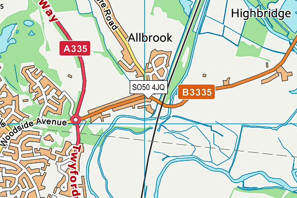 SO50 4JQ map - OS VectorMap District (Ordnance Survey) SO50 4JQ map - OS VectorMap District (Ordnance Survey)