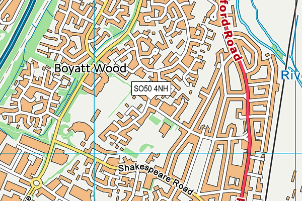 SO50 4NH map - OS VectorMap District (Ordnance Survey) SO50 4NH map - OS VectorMap District (Ordnance Survey)