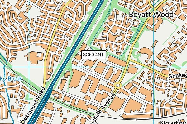 SO50 4NT map - OS VectorMap District (Ordnance Survey) SO50 4NT map - OS VectorMap District (Ordnance Survey)
