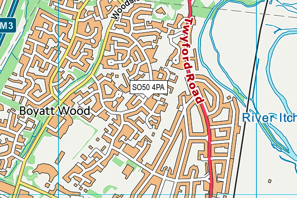 SO50 4PA map - OS VectorMap District (Ordnance Survey) SO50 4PA map - OS VectorMap District (Ordnance Survey)