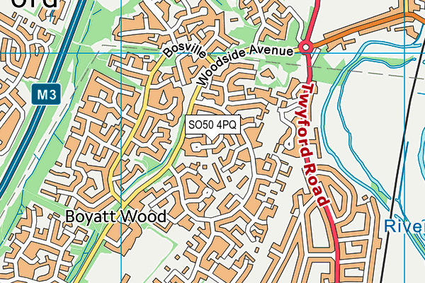 SO50 4PQ map - OS VectorMap District (Ordnance Survey) SO50 4PQ map - OS VectorMap District (Ordnance Survey)