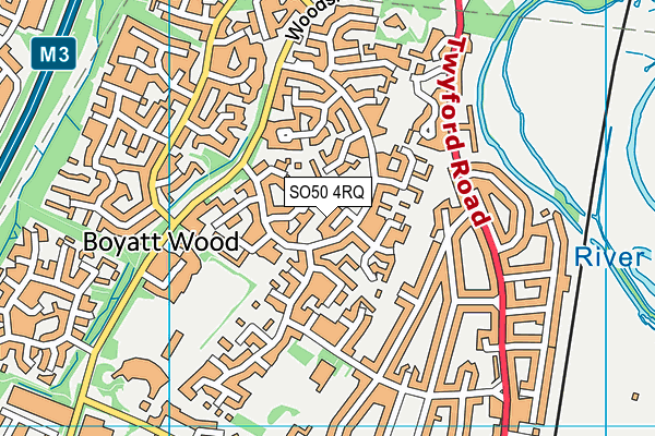 SO50 4RQ map - OS VectorMap District (Ordnance Survey) SO50 4RQ map - OS VectorMap District (Ordnance Survey)