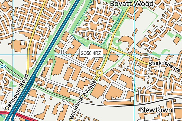 SO50 4RZ map - OS VectorMap District (Ordnance Survey) SO50 4RZ map - OS VectorMap District (Ordnance Survey)