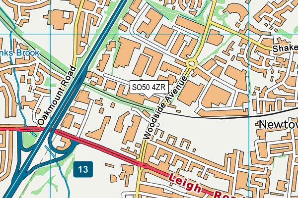 SO50 4ZR map - OS VectorMap District (Ordnance Survey) SO50 4ZR map - OS VectorMap District (Ordnance Survey)
