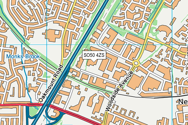 SO50 4ZS map - OS VectorMap District (Ordnance Survey) SO50 4ZS map - OS VectorMap District (Ordnance Survey)