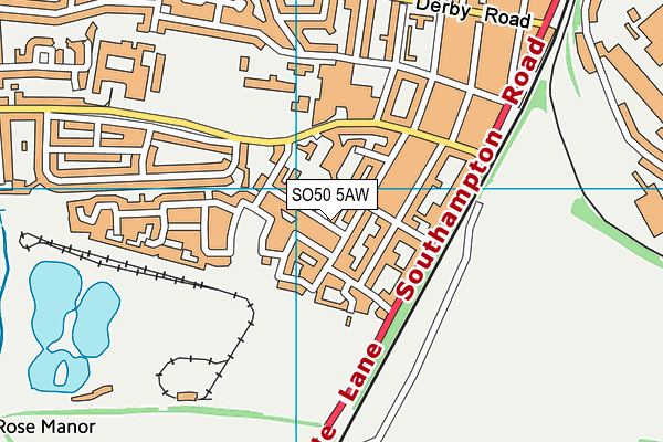 SO50 5AW map - OS VectorMap District (Ordnance Survey) SO50 5AW map - OS VectorMap District (Ordnance Survey)