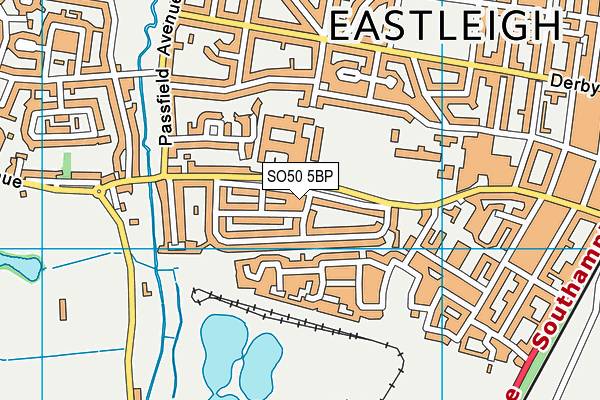 SO50 5BP map - OS VectorMap District (Ordnance Survey) SO50 5BP map - OS VectorMap District (Ordnance Survey)