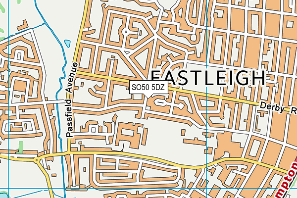 SO50 5DZ map - OS VectorMap District (Ordnance Survey) SO50 5DZ map - OS VectorMap District (Ordnance Survey)