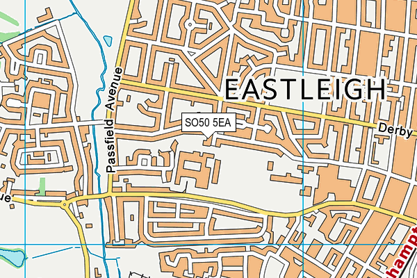 SO50 5EA map - OS VectorMap District (Ordnance Survey) SO50 5EA map - OS VectorMap District (Ordnance Survey)