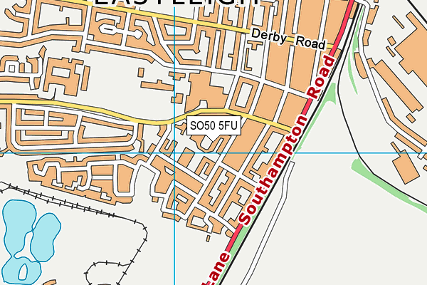 SO50 5FU map - OS VectorMap District (Ordnance Survey) SO50 5FU map - OS VectorMap District (Ordnance Survey)