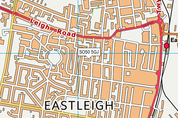 SO50 5GJ map - OS VectorMap District (Ordnance Survey) SO50 5GJ map - OS VectorMap District (Ordnance Survey)