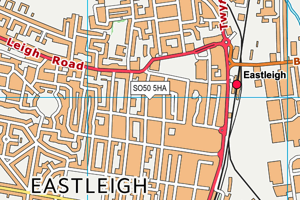 SO50 5HA map - OS VectorMap District (Ordnance Survey)