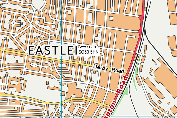 SO50 5HN map - OS VectorMap District (Ordnance Survey)