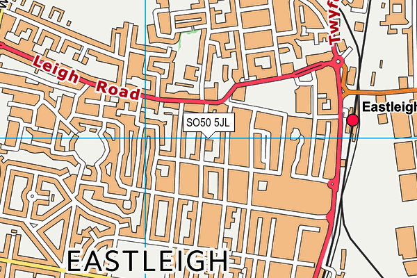 SO50 5JL map - OS VectorMap District (Ordnance Survey) SO50 5JL map - OS VectorMap District (Ordnance Survey)