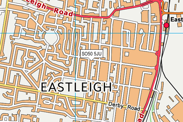 SO50 5JU map - OS VectorMap District (Ordnance Survey)