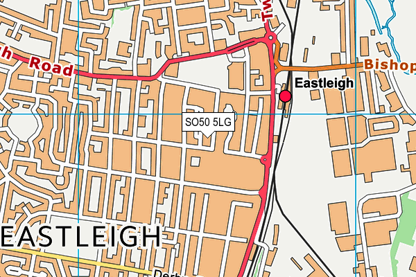SO50 5LG map - OS VectorMap District (Ordnance Survey) SO50 5LG map - OS VectorMap District (Ordnance Survey)