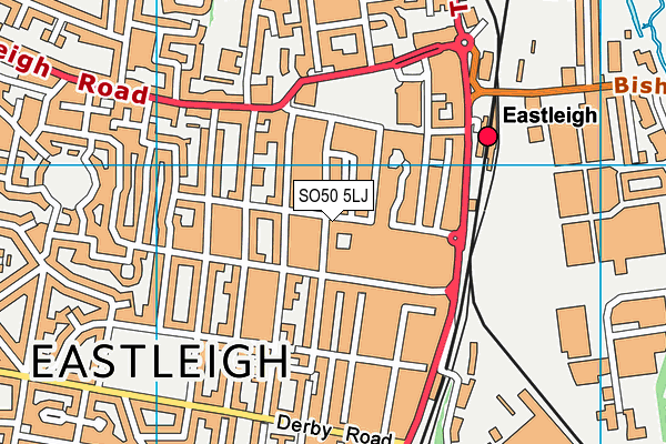 SO50 5LJ map - OS VectorMap District (Ordnance Survey)