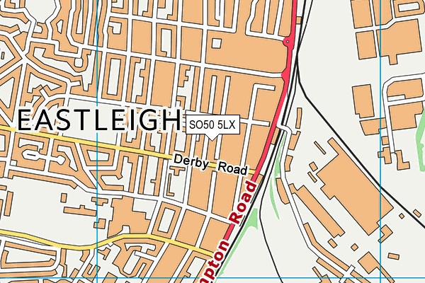 SO50 5LX map - OS VectorMap District (Ordnance Survey) SO50 5LX map - OS VectorMap District (Ordnance Survey)