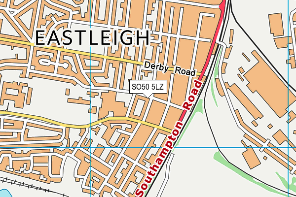 SO50 5LZ map - OS VectorMap District (Ordnance Survey) SO50 5LZ map - OS VectorMap District (Ordnance Survey)