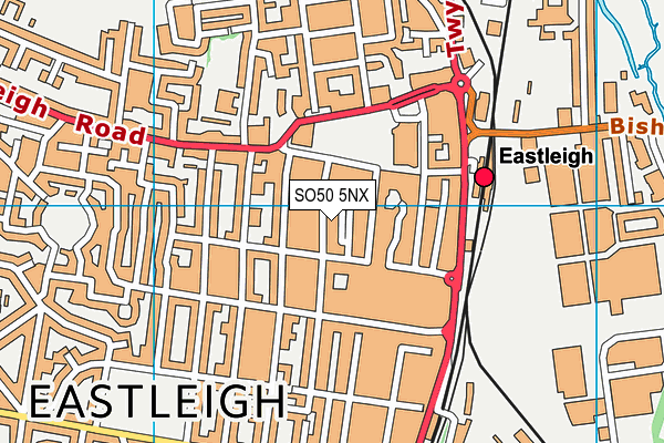 SO50 5NX map - OS VectorMap District (Ordnance Survey)