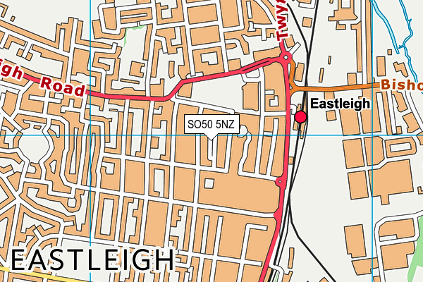 SO50 5NZ map - OS VectorMap District (Ordnance Survey) SO50 5NZ map - OS VectorMap District (Ordnance Survey)