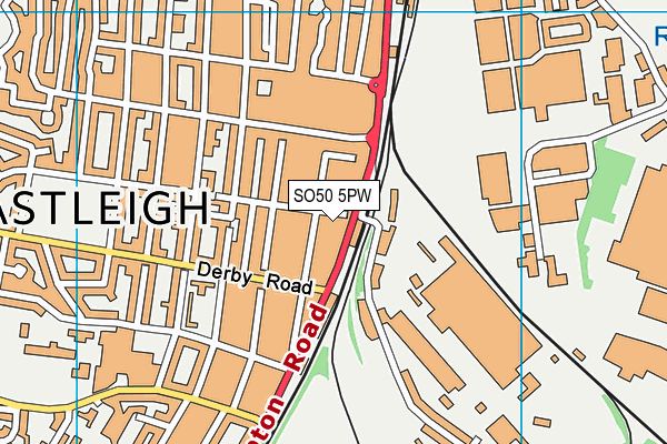 SO50 5PW map - OS VectorMap District (Ordnance Survey) SO50 5PW map - OS VectorMap District (Ordnance Survey)