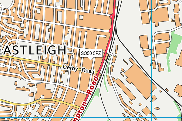 SO50 5PZ map - OS VectorMap District (Ordnance Survey) SO50 5PZ map - OS VectorMap District (Ordnance Survey)