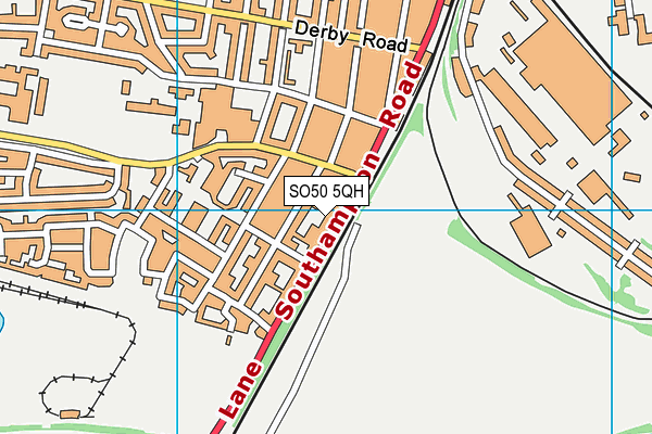 SO50 5QH map - OS VectorMap District (Ordnance Survey) SO50 5QH map - OS VectorMap District (Ordnance Survey)