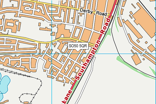 SO50 5QR map - OS VectorMap District (Ordnance Survey) SO50 5QR map - OS VectorMap District (Ordnance Survey)