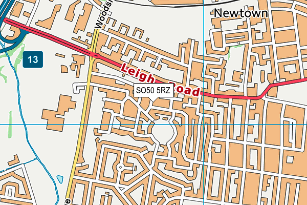 SO50 5RZ map - OS VectorMap District (Ordnance Survey) SO50 5RZ map - OS VectorMap District (Ordnance Survey)