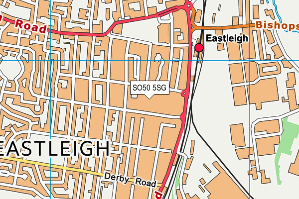 SO50 5SG map - OS VectorMap District (Ordnance Survey)