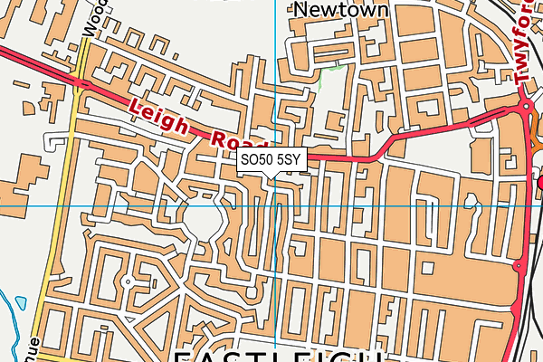 SO50 5SY map - OS VectorMap District (Ordnance Survey) SO50 5SY map - OS VectorMap District (Ordnance Survey)