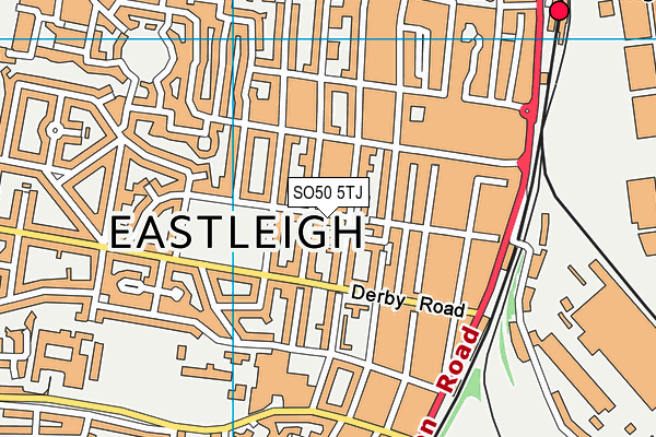 SO50 5TJ map - OS VectorMap District (Ordnance Survey)