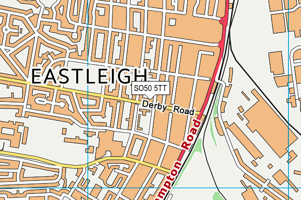 SO50 5TT map - OS VectorMap District (Ordnance Survey) SO50 5TT map - OS VectorMap District (Ordnance Survey)