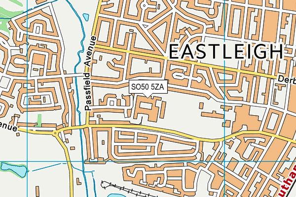 SO50 5ZA map - OS VectorMap District (Ordnance Survey) SO50 5ZA map - OS VectorMap District (Ordnance Survey)