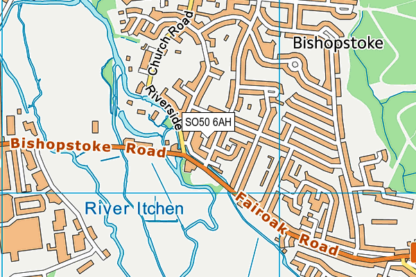 SO50 6AH map - OS VectorMap District (Ordnance Survey) SO50 6AH map - OS VectorMap District (Ordnance Survey)